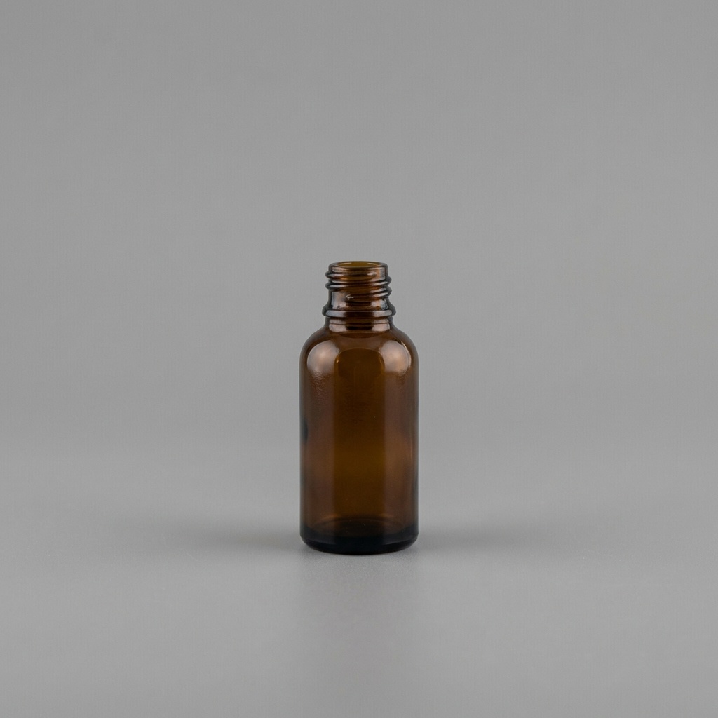 30 CC AMBER DROPPER CAM ŞİŞE KAPAKSIZ (18 AĞIZ)