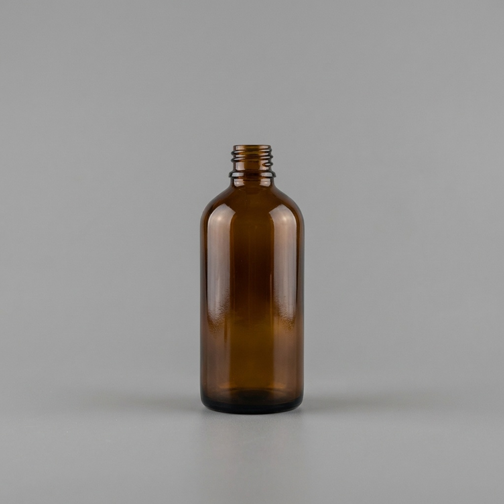100 CC AMBER DROPPER CAM ŞİŞE KAPAKSIZ (18 AĞIZ)