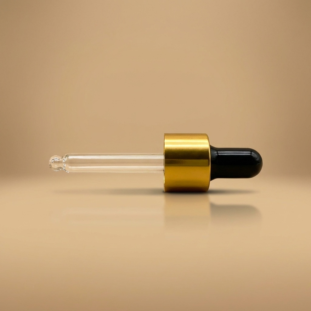 10 CC GOLD SİYAH DROPPER KAPAK