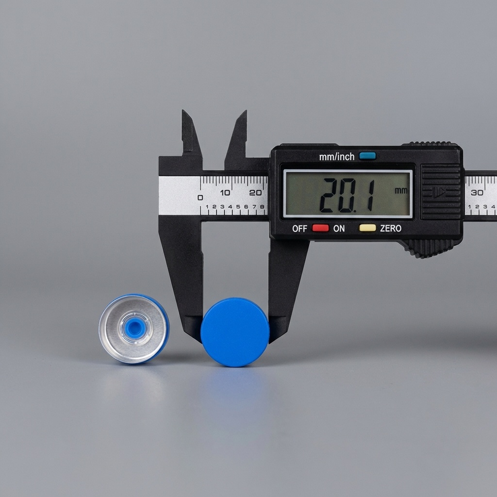 20 MM DÜZ MAVİ İTHAL FLIP OFF KAPAK